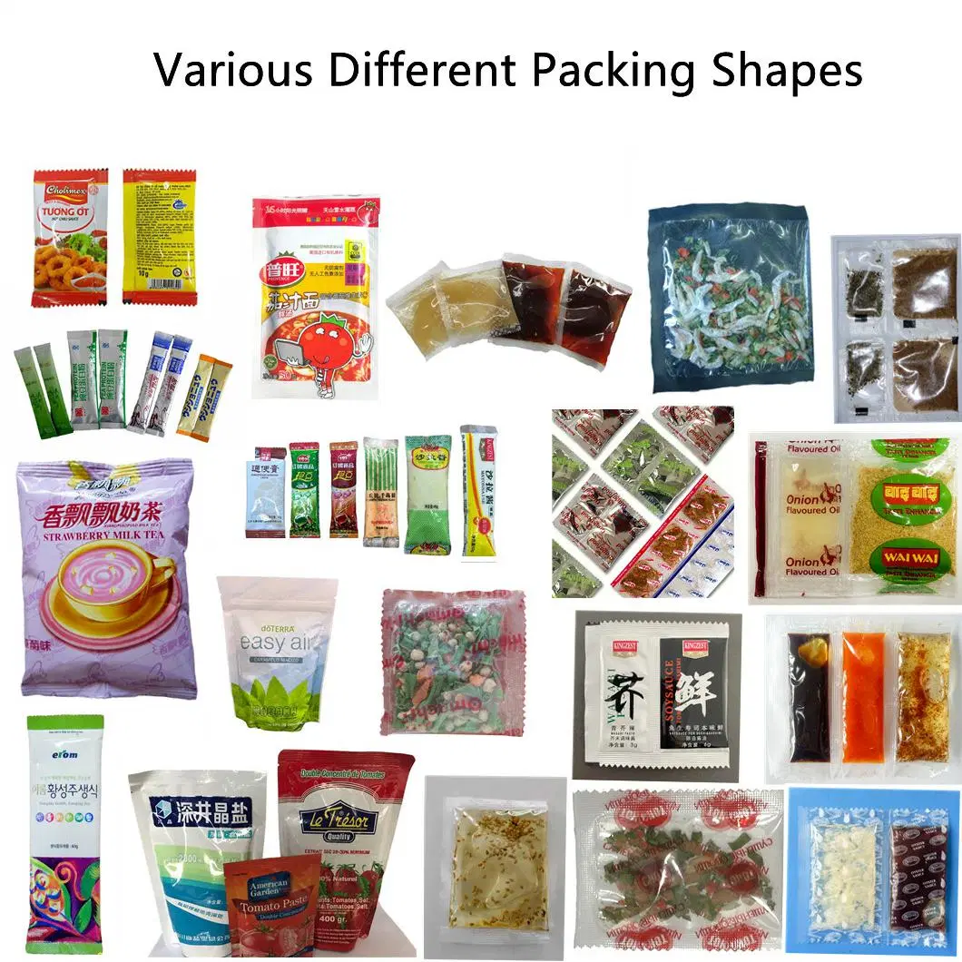 Small Sachet 100g~1000g Tomato Sauce in Pre-Made Pouch Shape Bag Custom Packing Machine Manufacture Macwell