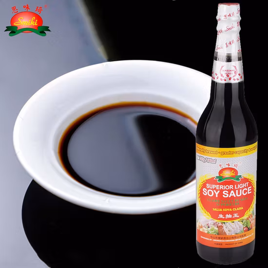 Fabricante/fábrica de salsa de soja fermentada de Guangdong con certificados Brc y Halal